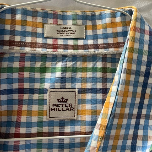 Men’s Peter Millar Button up LS - Picture 2 of 3